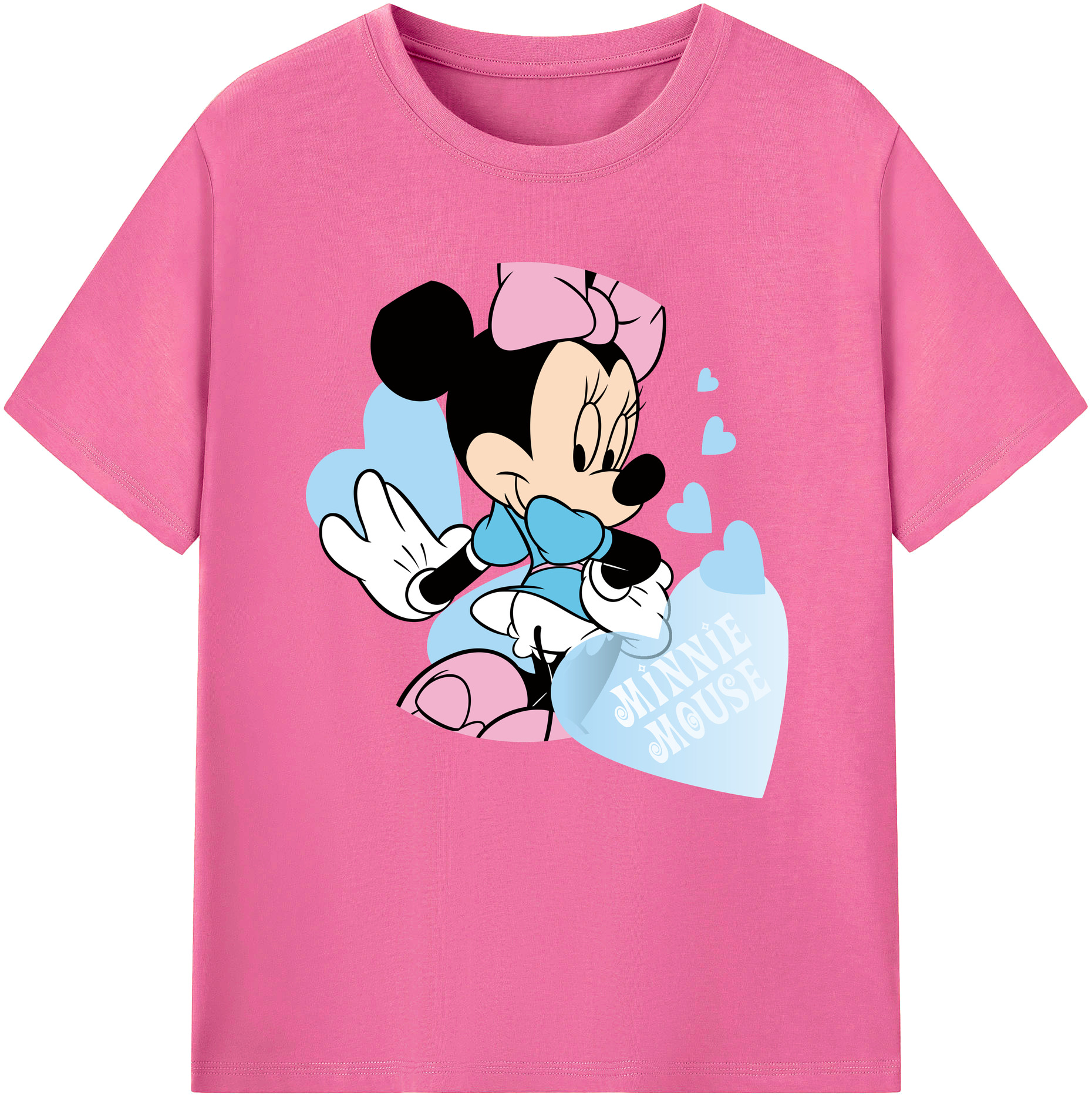 （画像用） ミッキーマウス Mickey Mouse レディースカジュアルプリントTシャツ（綿100％）
